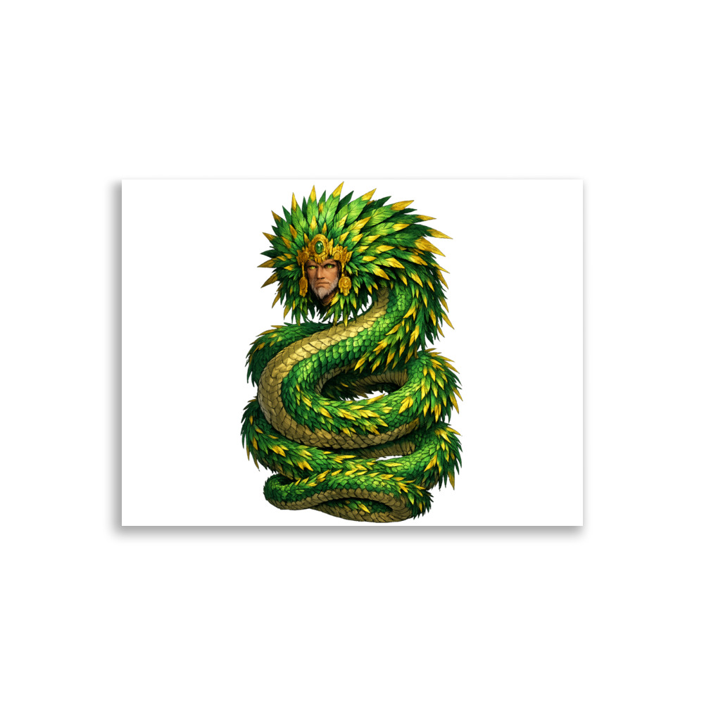 Quetzalcōātl Mascot Art Print