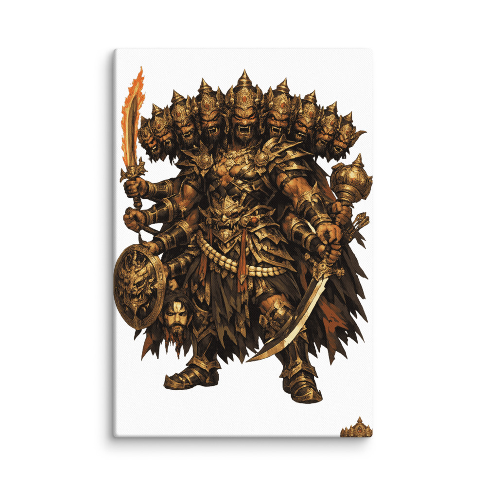 Rāvaṇa Mascot Canvas