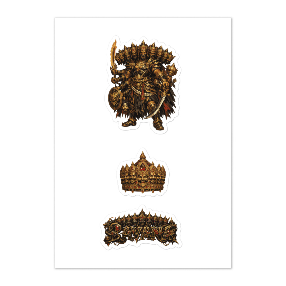 Rāvaṇa Seal Sticker Set