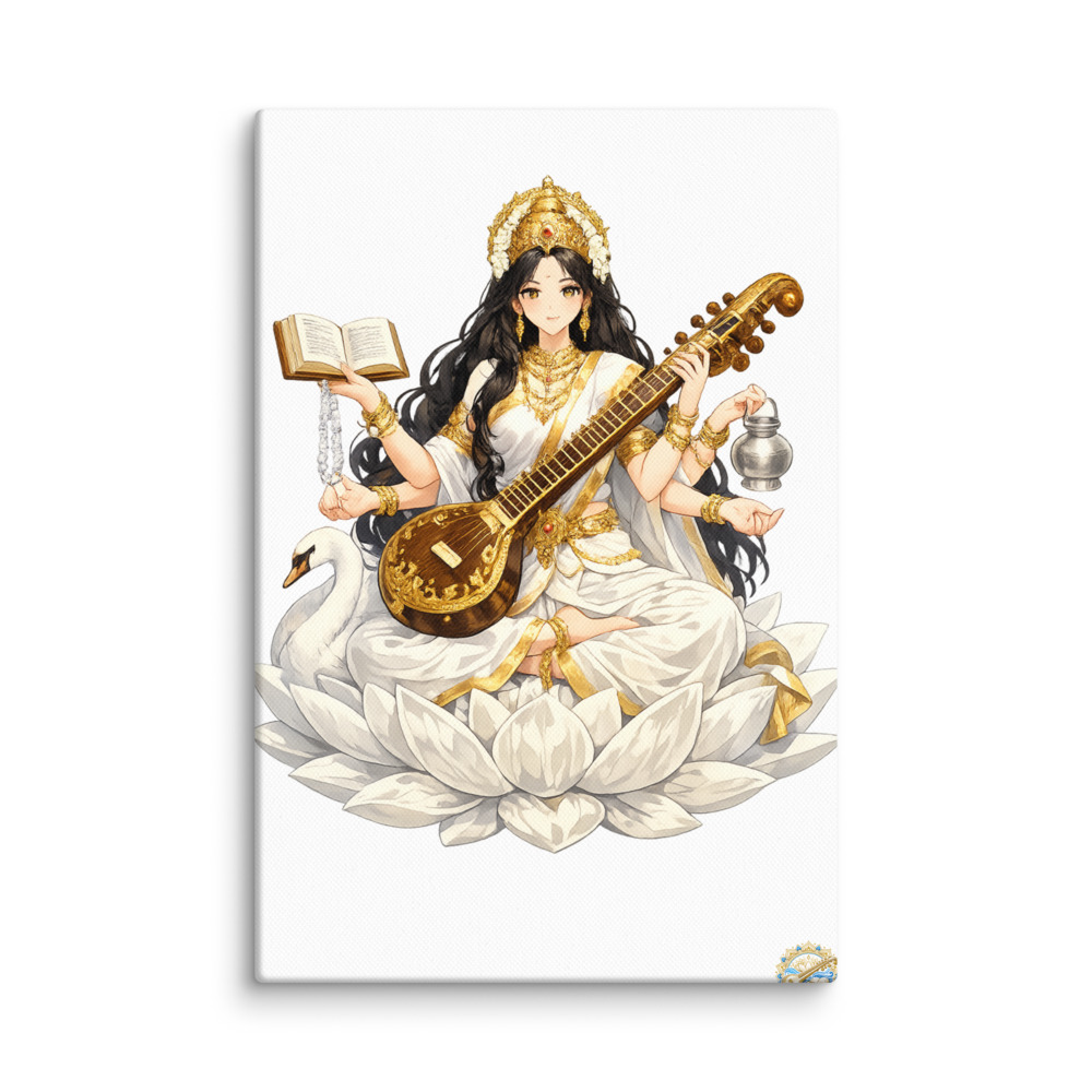 Sarasvatī Mascot Canvas