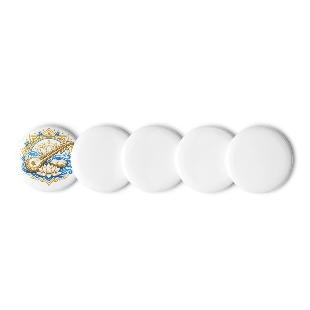 Sarasvatī Seal Enamel Pin