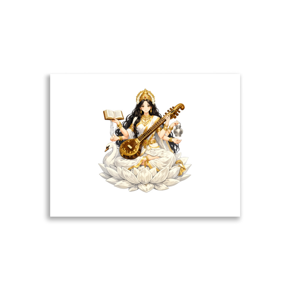 Sarasvatī Mascot Art Print
