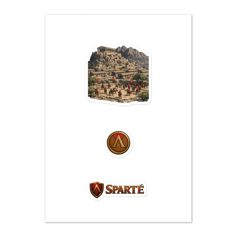 Spártē Seal Sticker Set