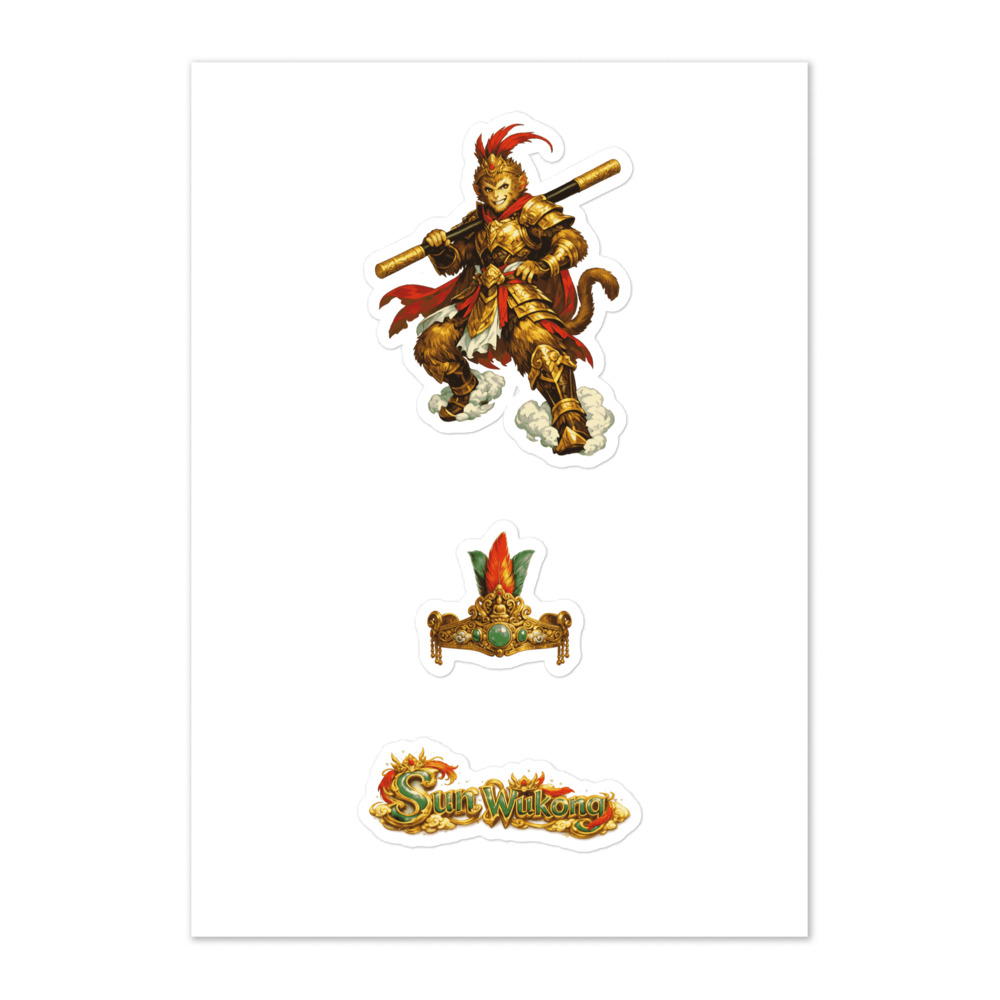 Sūnwùkōng Seal Sticker Set