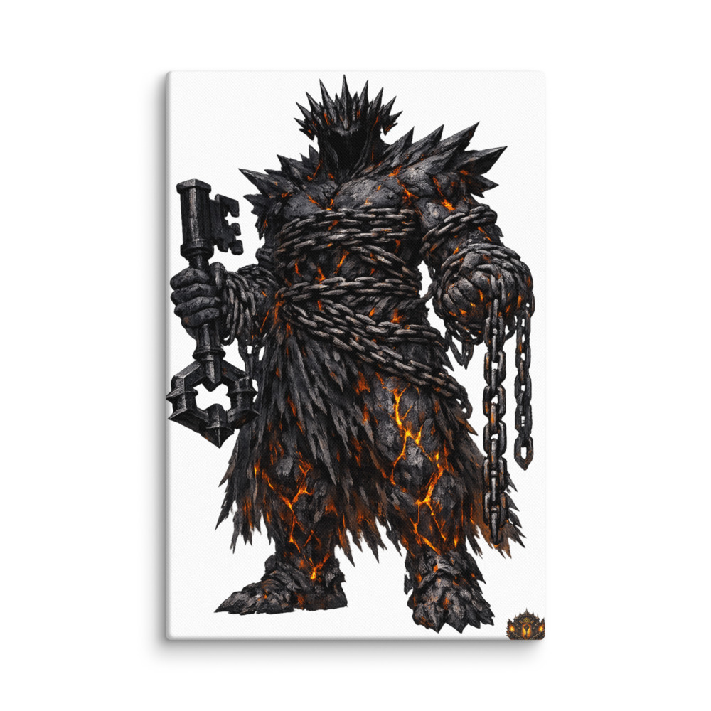 Tártaros Mascot Canvas