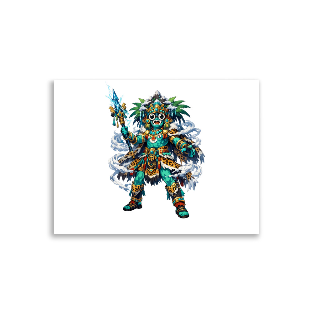 Tlāloc Mascot Art Print