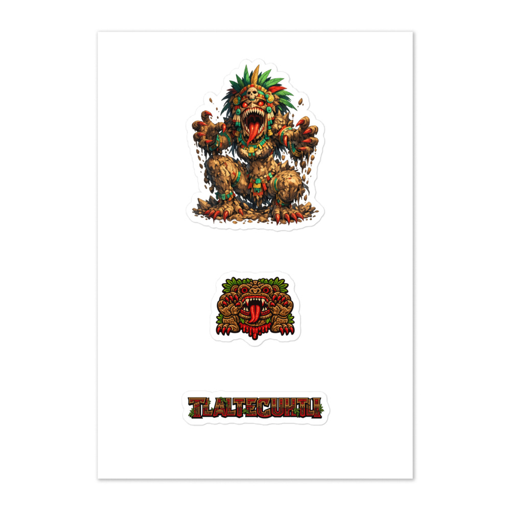 Tlāltēcuhtli Seal Sticker Set