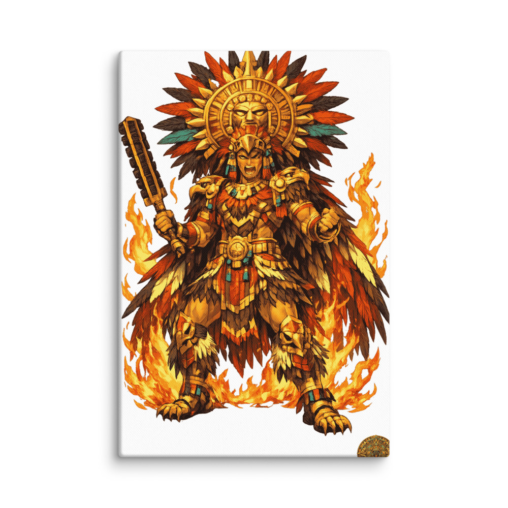 Tōnatiuh Mascot Canvas