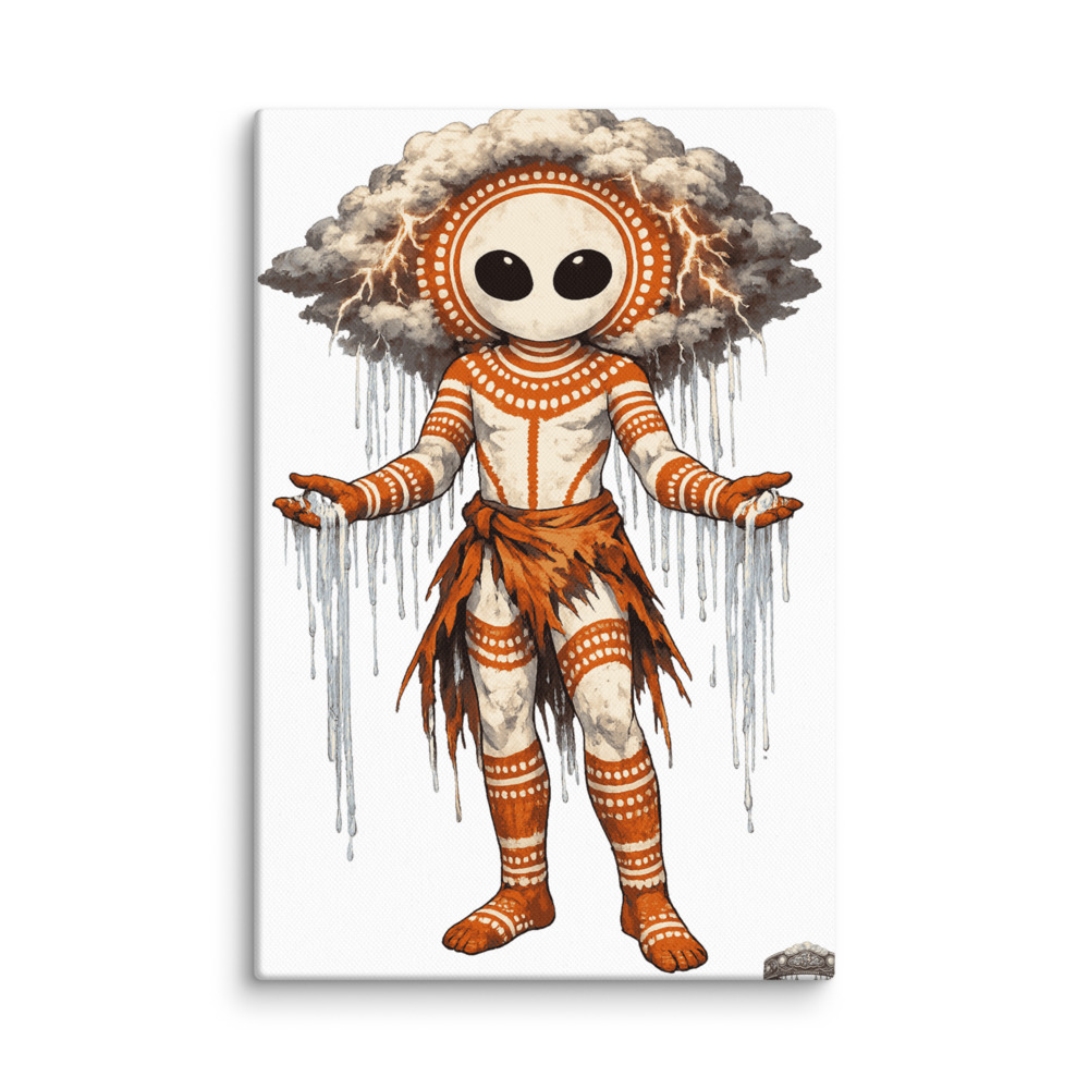 Wandjina Mascot Canvas