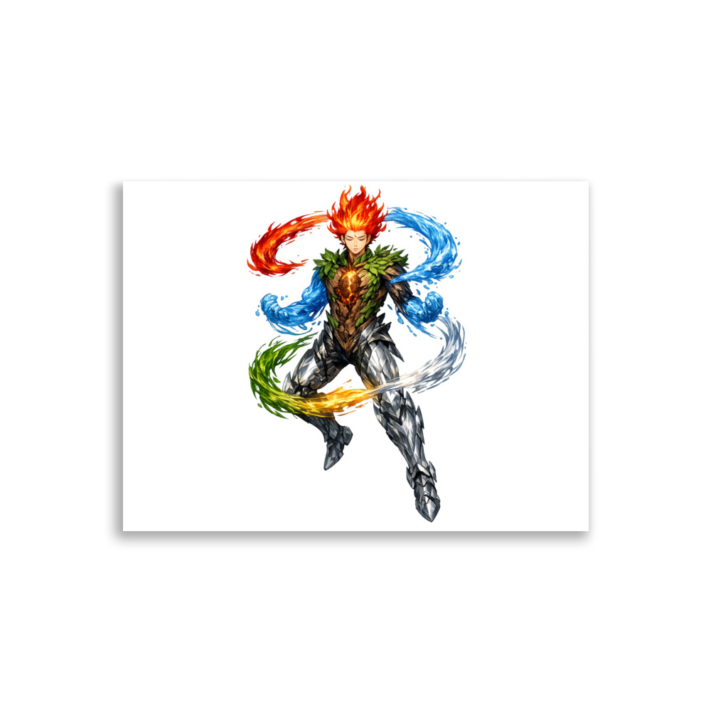 Wǔxíng Mascot Art Print