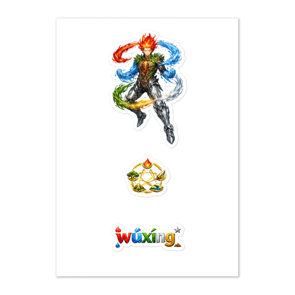 Wǔxíng Seal Sticker Set