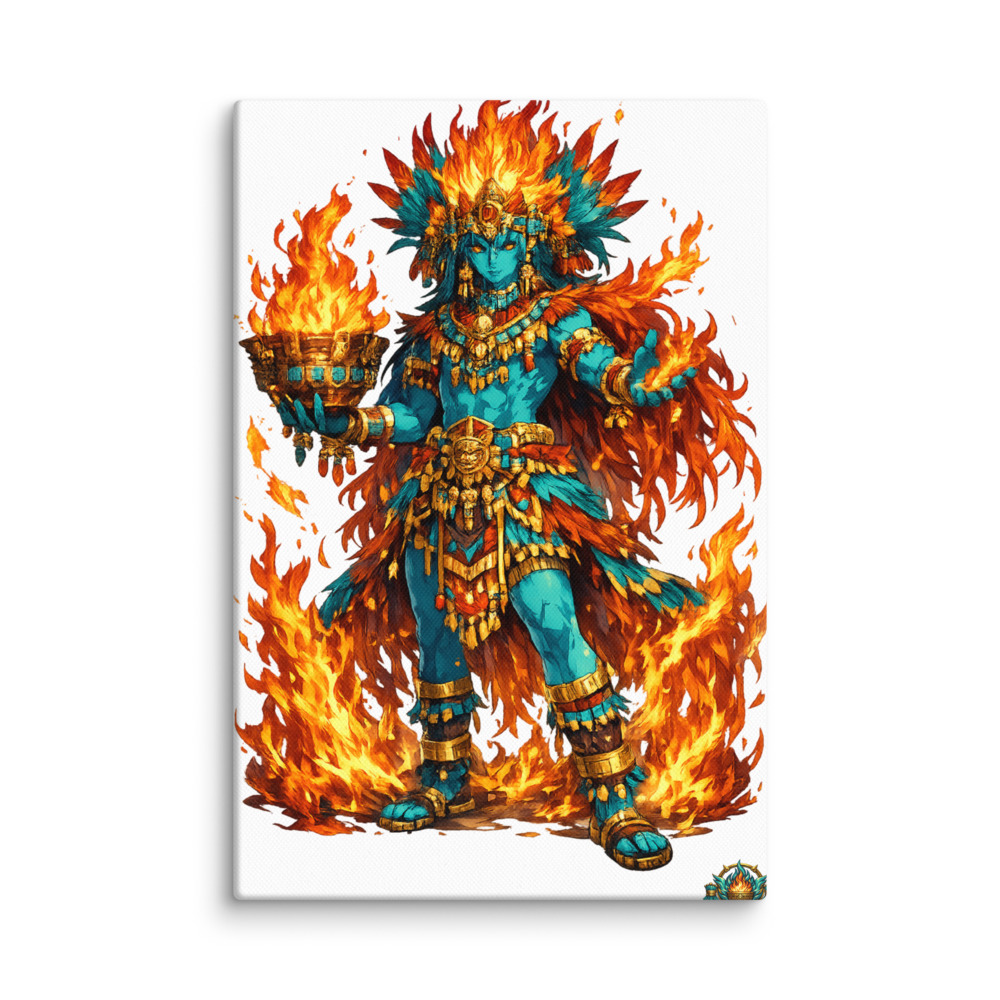 Xiuhtēcuhtli Mascot Canvas