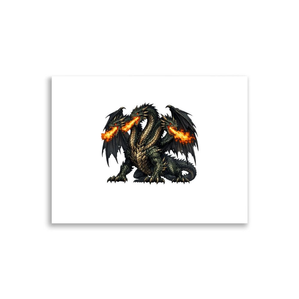 Zmey Gorynych Mascot Art Print
